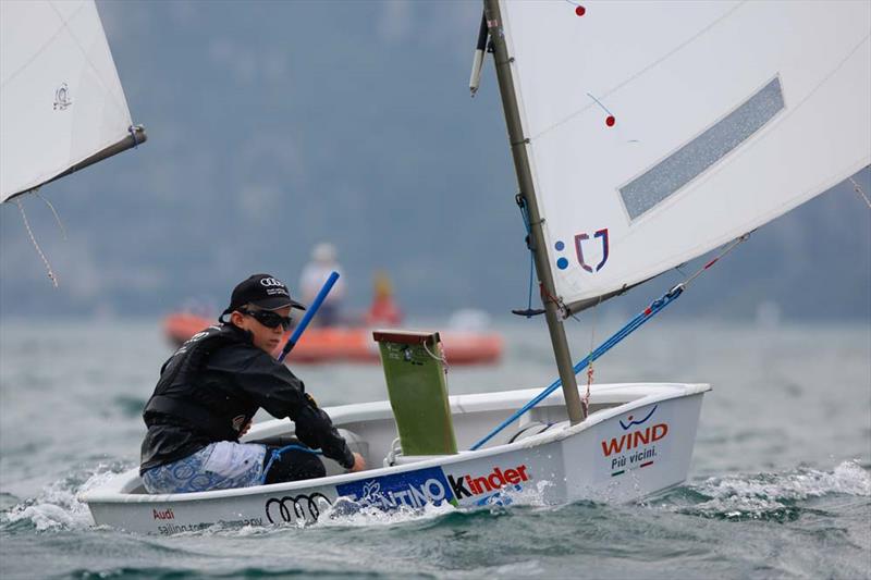 Final day of the World Optimist Championships at Riva del Garda photo copyright Matias Capizzano / www.capizzano.com taken at Fraglia Vela Riva and featuring the Optimist class