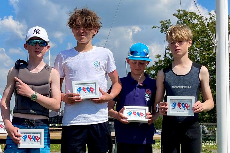 'Team Cold' take second in the IOCA UK Optimist Team Racing Championship at Oxford photo copyright OSC taken at Oxford Sailing Club and featuring the Optimist class