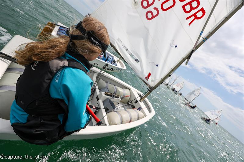 Magic Marine Optimist open meeting at Hayling Island photo copyright Dave Dobrijevic / Capture the Stoke taken at Hayling Island Sailing Club and featuring the Optimist class