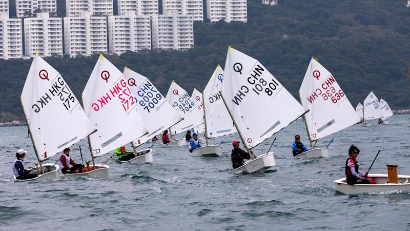 Sun Hung Kai & Co. Hong Kong Race Week 2025 day 1 photo copyright RHKYC / Guy Nowell taken at Royal Hong Kong Yacht Club and featuring the Optimist class