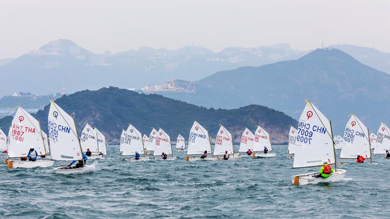 Sun Hung Kai & Co. Hong Kong Race Week 2025 day 1 photo copyright RHKYC / Guy Nowell taken at Royal Hong Kong Yacht Club and featuring the Optimist class