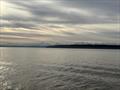 Early stage sunset over the Olympic Mountains