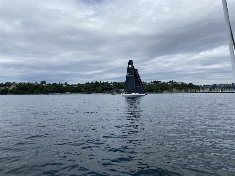 Banging the corner paid dividends as we approached the finishing line of the 2024 Blake Island Race for our third bullet in the three-race series photo copyright David Schmidt taken at Seattle Yacht Club and featuring the ORC class