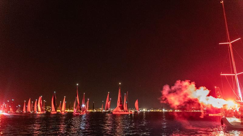 Breathtaking night start in front of the Vodice - 21st Jabuka Regatta photo copyright Hrvoje Duvancic / regate.com.hr taken at JK Tijat Vodice and featuring the ORC class