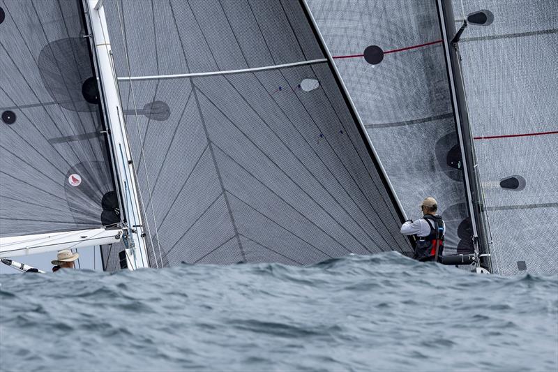 A wall of sails on the final day last year - Pantaenius Pittwater Regatta photo copyright Andrea Francolini taken at Royal Prince Alfred Yacht Club and featuring the ORC class