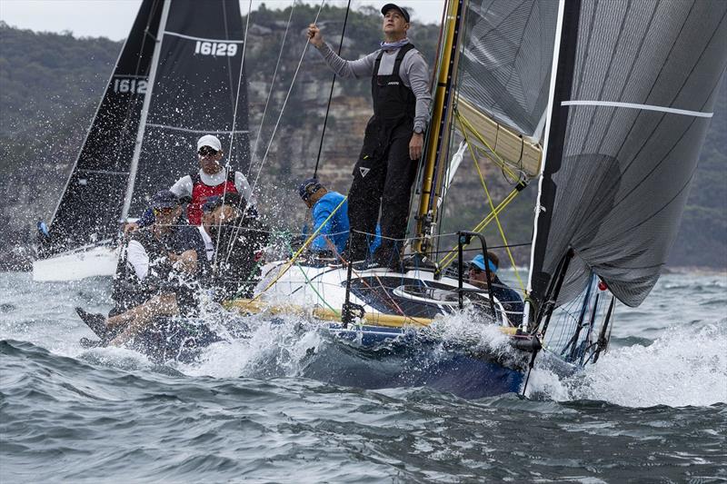 Let's Get It On in the thick of the action - Pantaenius Pittwater Regatta photo copyright Andrea Francolini taken at Royal Prince Alfred Yacht Club and featuring the ORC class