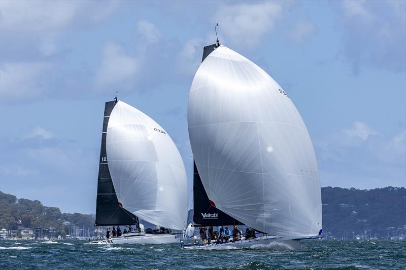 Bushranger chasing down Kukukerchu in - Pantaenius Pittwater Regatta - photo © Andrea Francolini