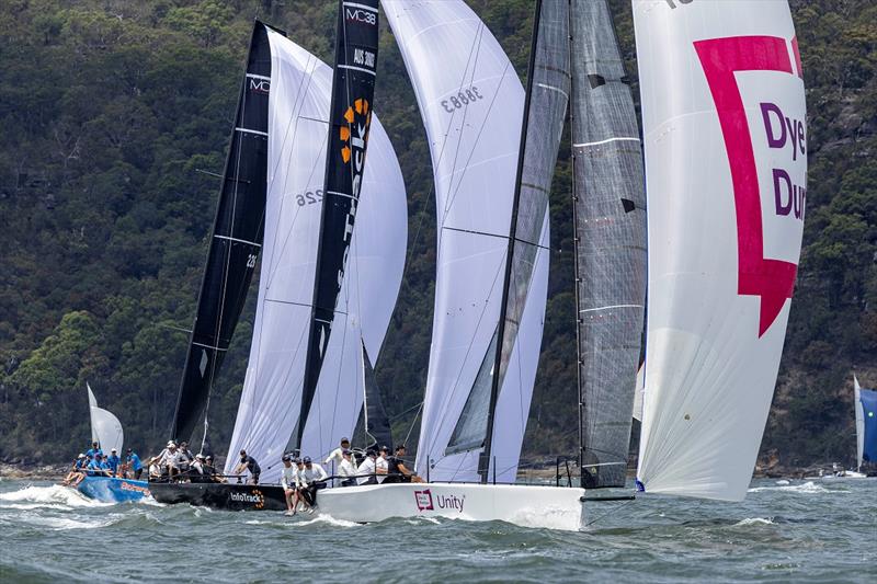 The Super 40 division was hotly contested - Pantaenius Pittwater Regatta 2025 photo copyright Andrea Francolini taken at Royal Prince Alfred Yacht Club and featuring the ORC class