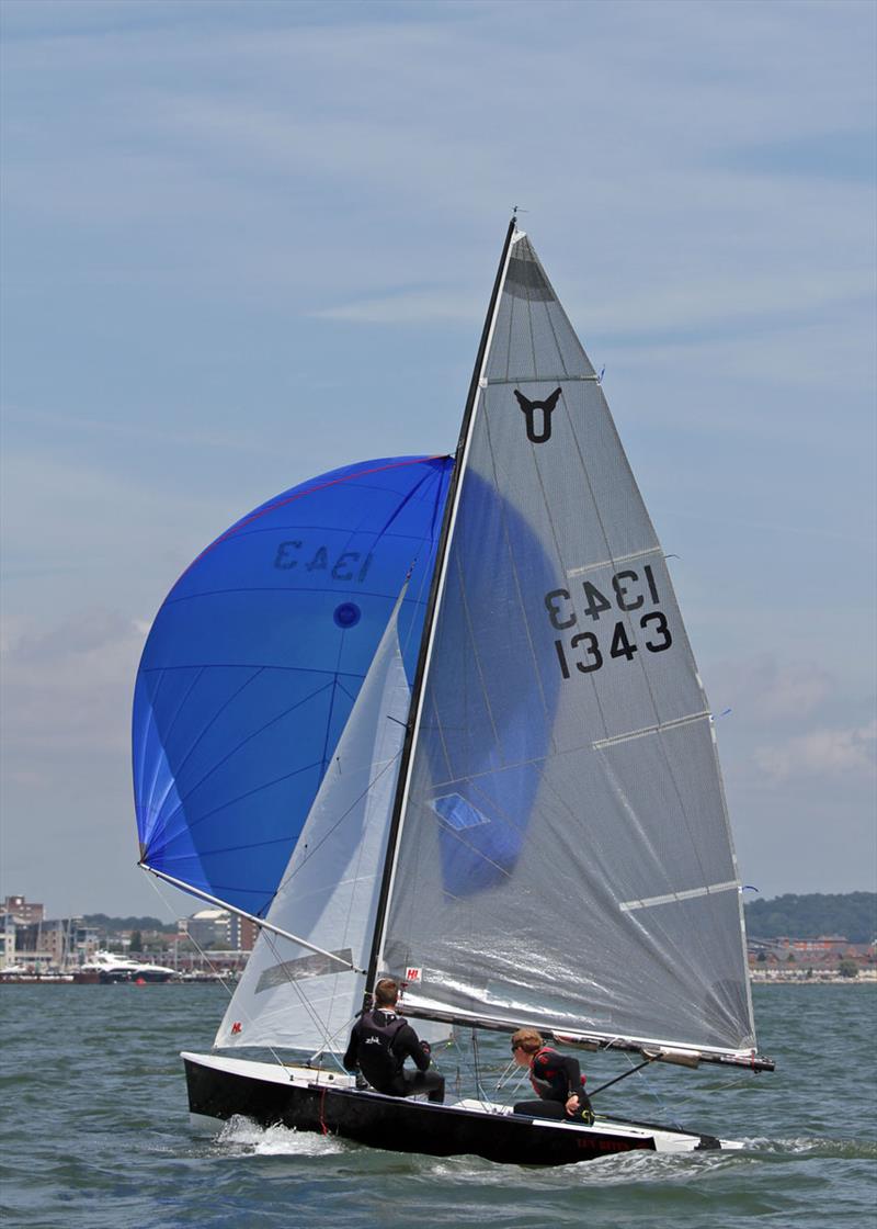 Richard Marshall and Piers Strong win the Poole Osprey open photo copyright Mike Millard taken at Poole Yacht Club and featuring the Osprey class