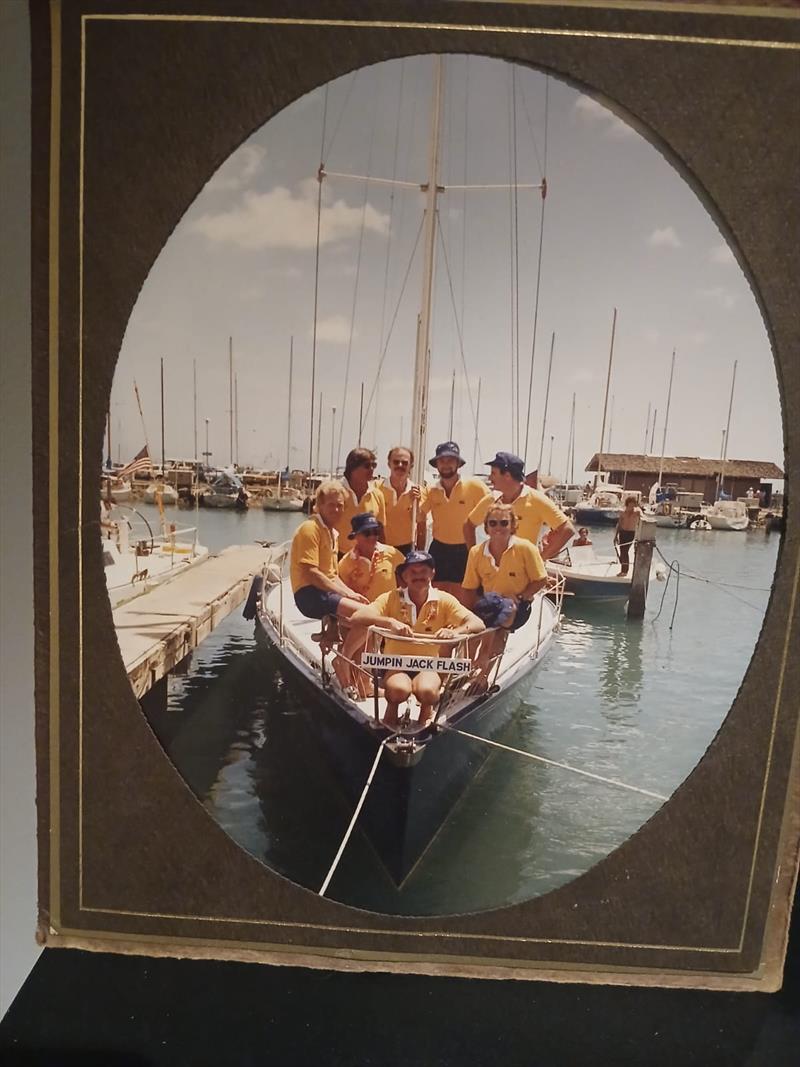 Graeme Woodroffe - crew Jumpin' Jack Flash photo copyright Woodroffe Family Archive taken at Royal New Zealand Yacht Squadron and featuring the PHRF class