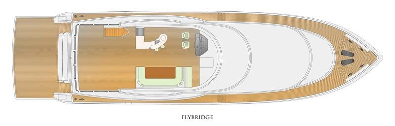 Johnson 93 Motor Yacht flybridge - photo © Johnson Yachts