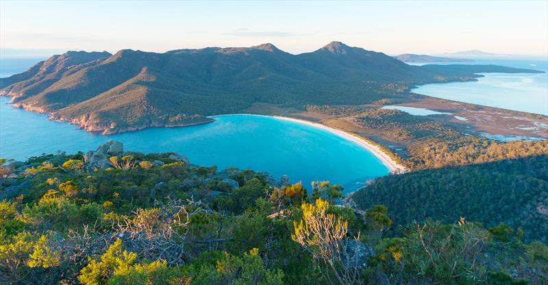 The stunning natural wonders of Tasmania's east coast including Wineglass Bay, Freycinet National Park and Coles Bay provided the perfect backdrop for the five adventurous Riviera owners photo copyright Riviera Australia taken at  and featuring the Power boat class