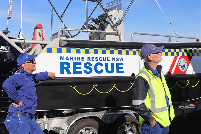 Marine Rescue Tuross Moruya volunteers listen closley to the MPV briefing - photo © Marine Rescue NSW