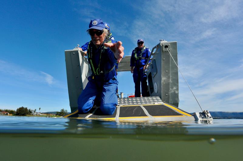 MRNSW MPV bow loading door provides access to shore - photo © Marine Rescue NSW