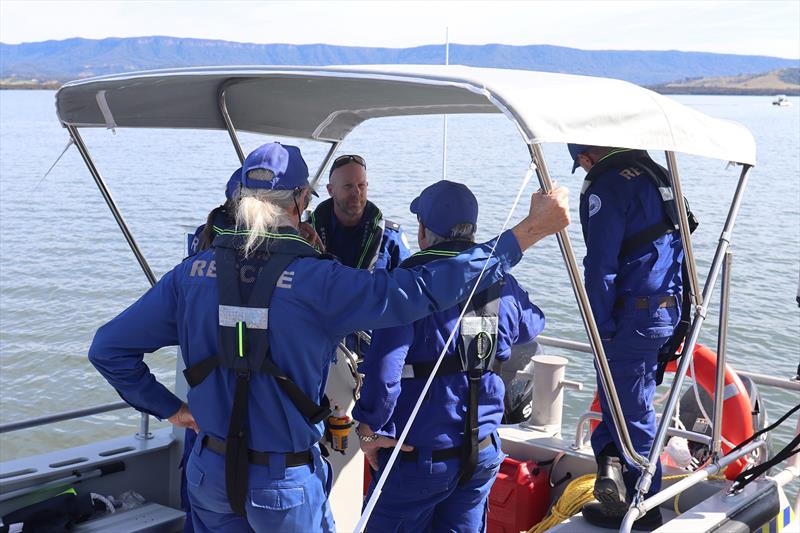 Marine Rescue Shoalhaven volunteers are inducted on the new MPV - photo © Marine Rescue NSW