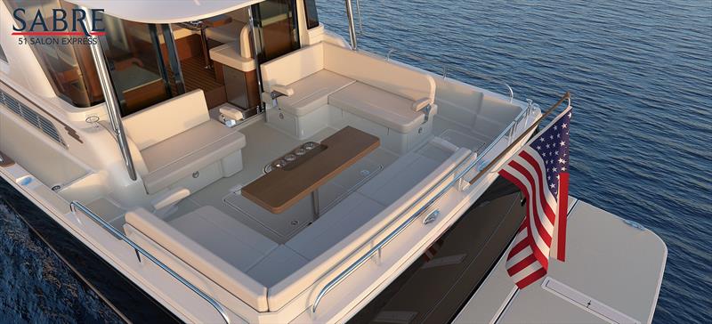 Wonderful cockpit arrangement with room to get out aft and up for'ard - Sabre 51 Salon Express - photo © Sabre Yachts