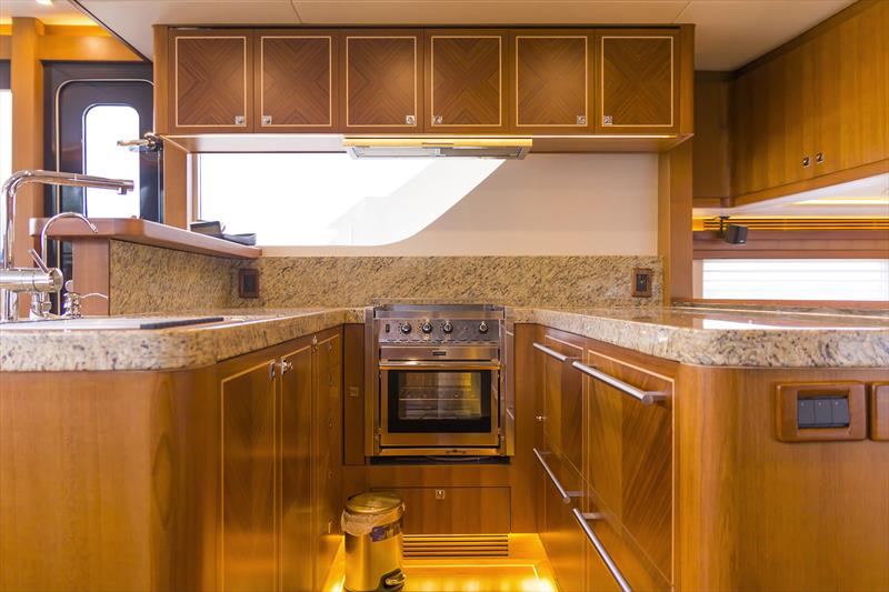 Galley aboard the Ocean Explorer 62 - photo © Selene Ocean Yachts