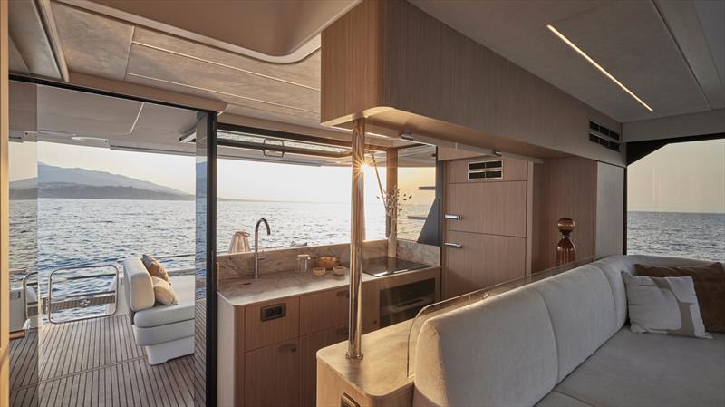 Prestige F5.7 - Ocean view galley - photo © Prestige Yachts