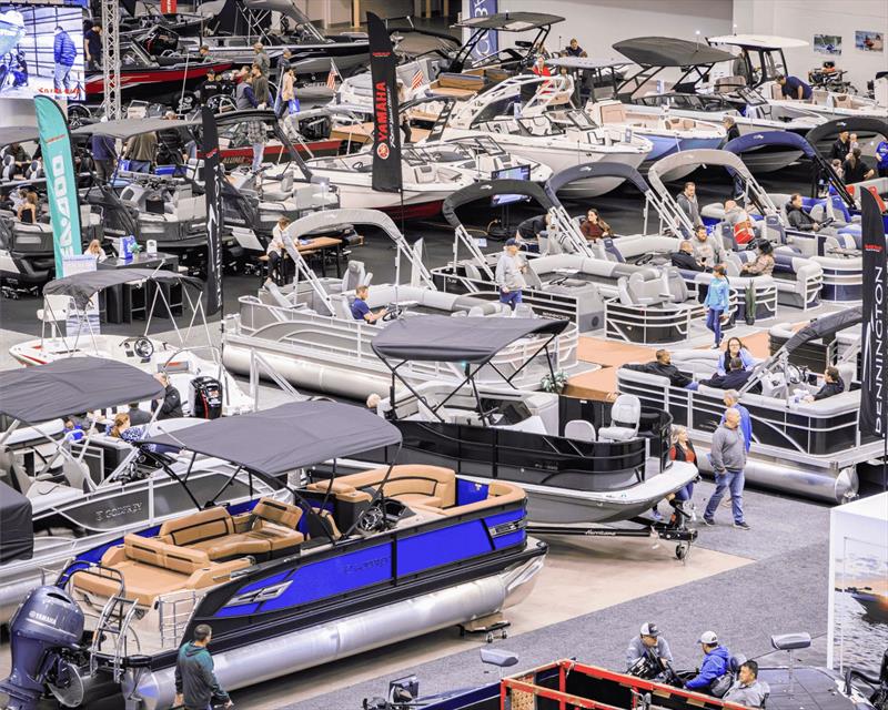 Winter boat show buying season photo copyright National Marine Manufacturers Association taken at  and featuring the Power boat class