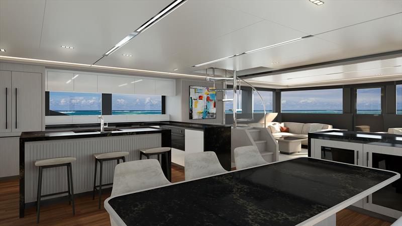 Main Deck on the ILIAD 75 - photo © ILIAD Catamarans