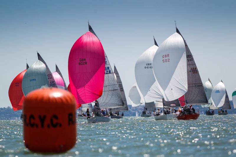 Downwind on day one of the Coutts Quarter Ton Cup 2014 - photo © Paul Wyeth / www.pwpictures.com