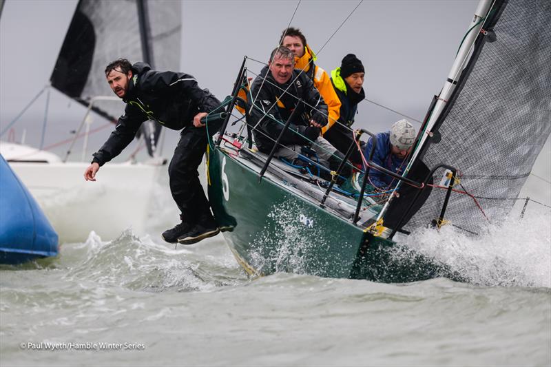 Theseus - Hamble Winter Series 2024 Race Week 8 photo copyright Paul Wyeth / www.pwpictures.com taken at Hamble River Sailing Club and featuring the Quarter Tonner class