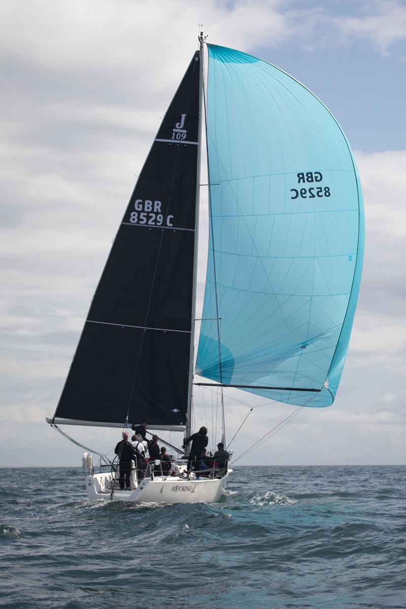 Mocking J during the Bangor Regatta photo copyright Simon McIlwaine / www.wavelengthimage.com taken at Royal Ulster Yacht Club and featuring the RC35 class