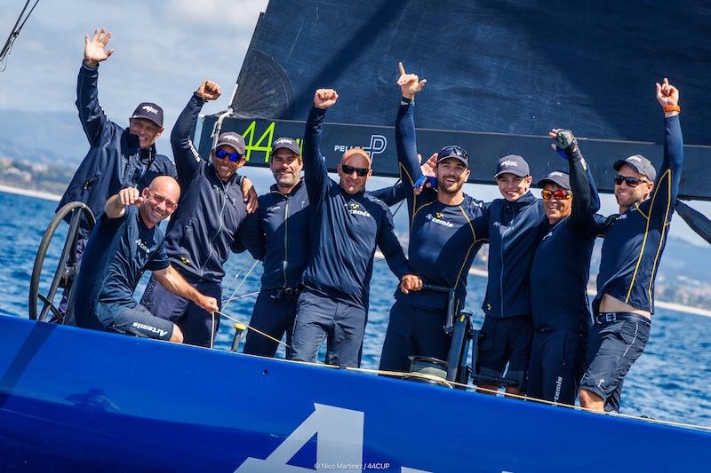 Torbjörn Törnqvist's Artemis Racing wins 44Cup Baiona photo copyright Nico Martinez / 44Cup taken at Monte Real Club de Yates and featuring the RC44 class