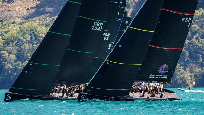 Calero Sailing Team on the second day of the 44Cup World Championship  photo copyright Nico Martinez / 44Cup taken at  and featuring the RC44 class