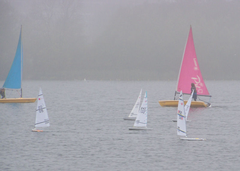 RC Lasers at Sutton-in-Ashfield photo copyright Dave Fowler taken at Kingsmill Model Boat Club and featuring the RC Laser class