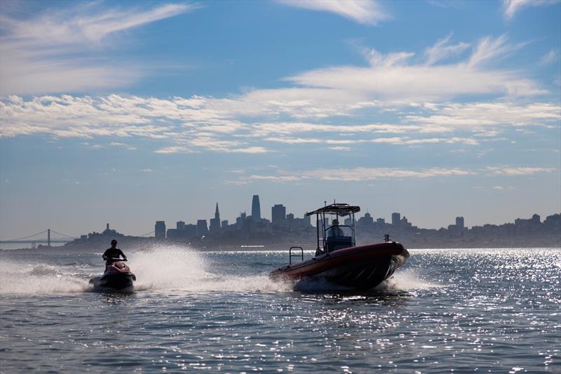 Taiga and Vita electric watercrafts in the San Francisco Bay photo copyright Taiga Motors taken at  and featuring the RIB class