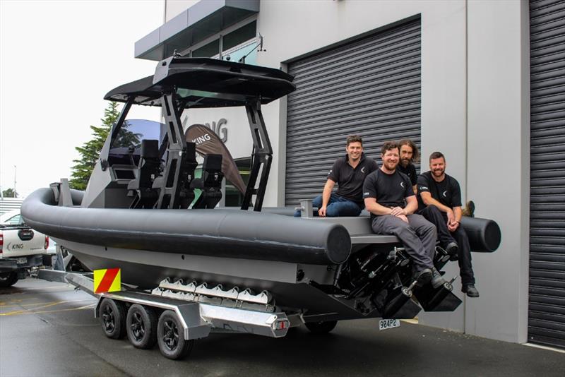 King Watercraft team with H2Ocean. Left to right: Will King (Founder), Tom Donachie (Fabricator), Aidan Stewart (Tube Fabricator), and Darren Fielding (Fabricator) photo copyright Fabrum / King Watercraft taken at  and featuring the RIB class