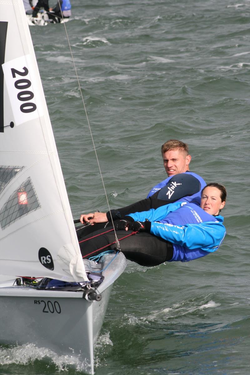 63rd Endeavour Trophy Day 1: Oliver Groves and Esther Parkhurst (2000), overnight leaders photo copyright Sue Pelling taken at Royal Corinthian Yacht Club, Burnham and featuring the RS200 class