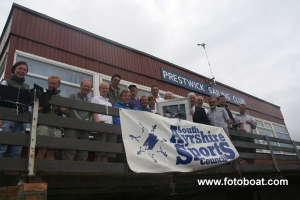 Happy prize winners after the RS300 nationals at Prestwick photo copyright Alan Henderson / www.fotoboat.com taken at Prestwick Sailing Club and featuring the RS300 class