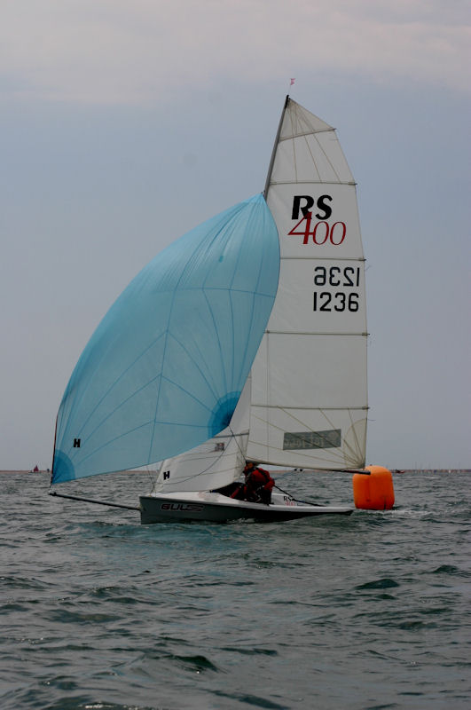 John and Pam Martin during week 3 of the Lymington Town Winter Dinghy Series photo copyright Barry Sticklen taken at Lymington Town Sailing Club and featuring the RS400 class