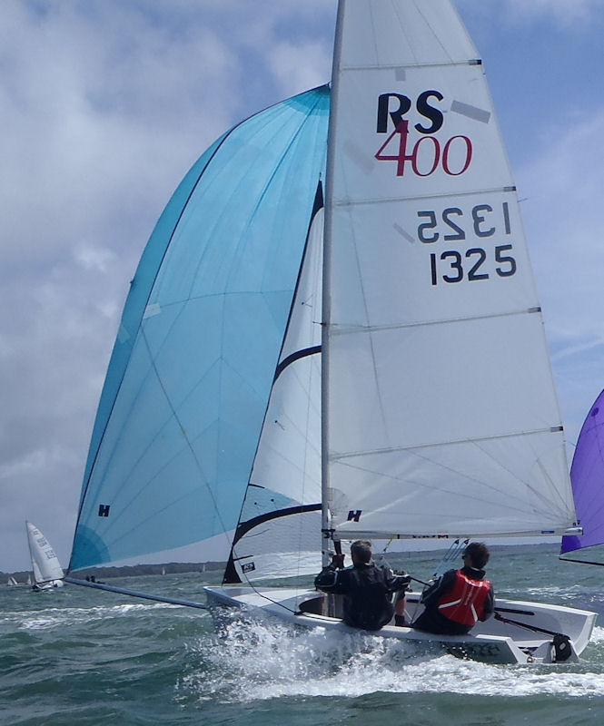 John Cooper & Becci Wigley win the Fast Fleet in the Lymington Town Winter Dinghy Series photo copyright Barry Sticklen taken at Lymington Town Sailing Club and featuring the RS400 class