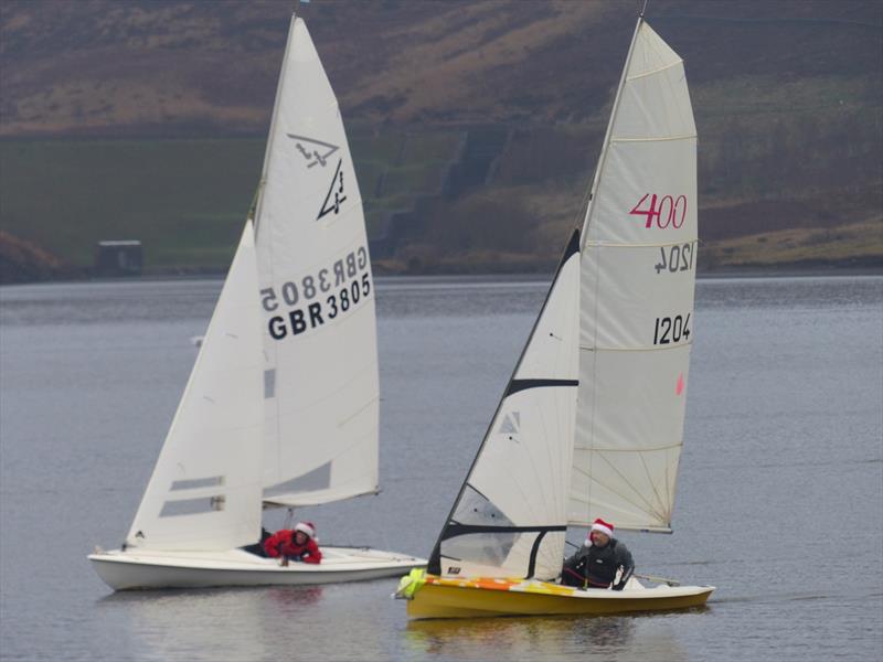 Dovestone Sailing Club Christmas Plate 2024 photo copyright Nik Lever taken at Dovestone Sailing Club and featuring the RS400 class