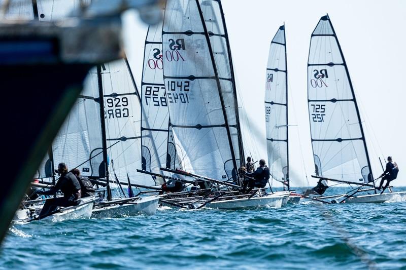 Start line - RS700 Noble Marine National Championship, day 2 photo copyright Phil Jackson / Digital Sailing taken at Hayling Island Sailing Club and featuring the RS700 class