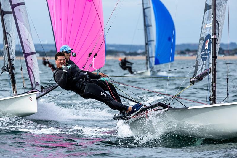 Louis Johnson and James Hall on day 4 of the RS800 Noble Marine National Championship photo copyright Phil Jackson / Digital Sailing taken at Hayling Island Sailing Club and featuring the RS800 class