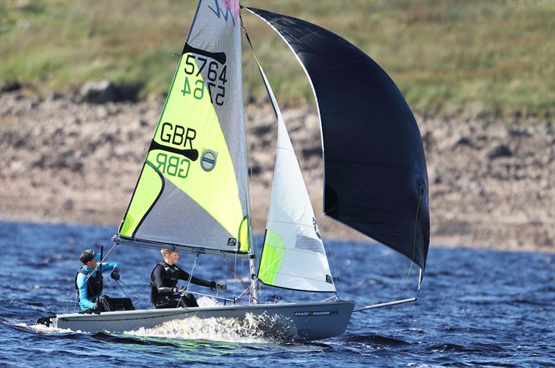 Windward Leeward Open at at Yorkshire Dales photo copyright Paul Hargreaves taken at Yorkshire Dales Sailing Club and featuring the RS Feva class