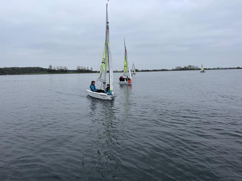 RS Feva Class National Open Training - Coached Regatta at Oxford photo copyright Duncan West taken at Oxford Sailing Club and featuring the RS Feva class