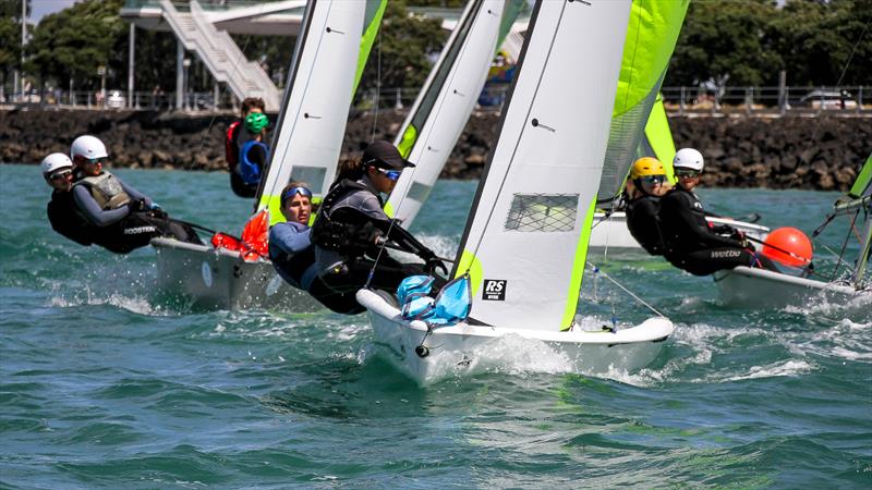 Practice racing - SailGP Inspire- RS Feva - Royal Akarana YC - Jan 16, 2025 - photo © Richard Gladwell/Sail-World.com/nz