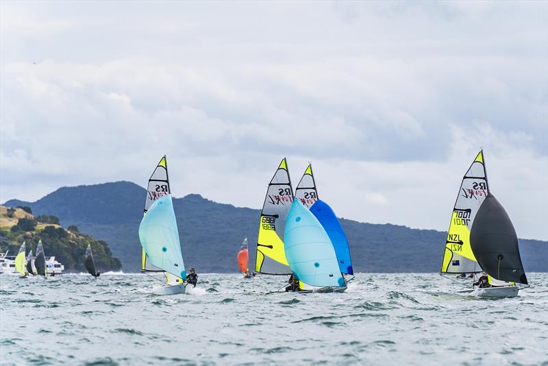 Day 2 - SailGP Inspire- RS Feva - Royal Akarana YC - Jan 18, 2025 - photo © Justin Mitchell www.justinmitchell.co.nz - Instagram: @jl_mitchell_