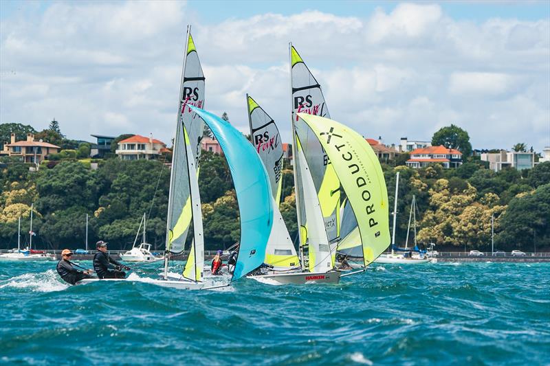 Day 4 - Final Day Races 9-11 - SailGP Inspire- RS Feva - Royal Akarana YC - Jan 19, 2025 photo copyright Justin Mitchell www.justinmitchell.co.nz - Instagram: @jl_mitchell_ taken at Royal Akarana Yacht Club and featuring the RS Feva class