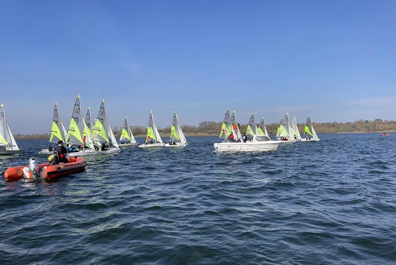 RS Feva Class National Open Training Coached Regatta at Draycote Water photo copyright Duncan West taken at Draycote Water Sailing Club and featuring the RS Feva class