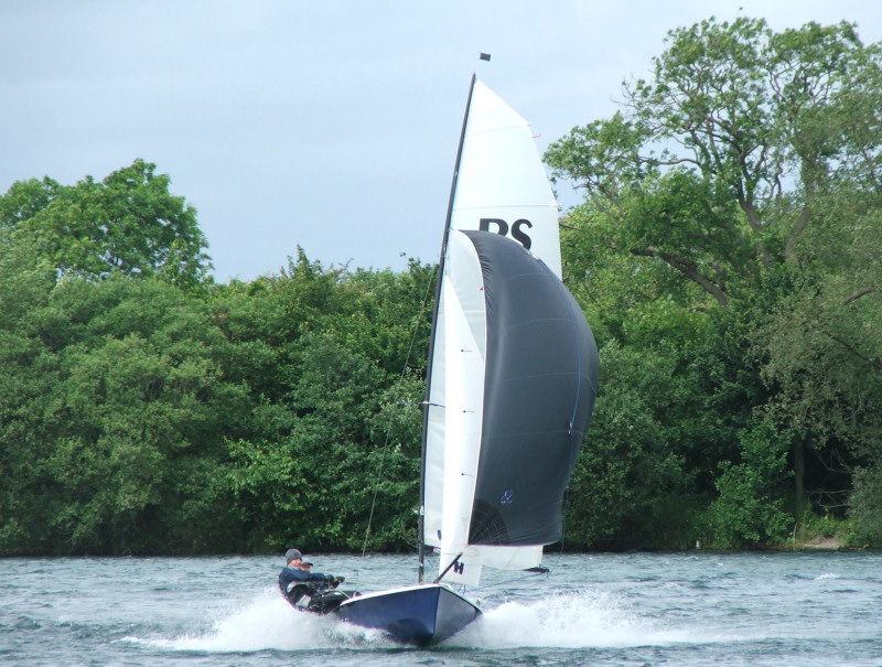 Richard Whiteley and Dan Phillips revel in the strong winds during the Ripon annual regatta photo copyright Jennie Clark taken at Ripon Sailing Club and featuring the RS200 class