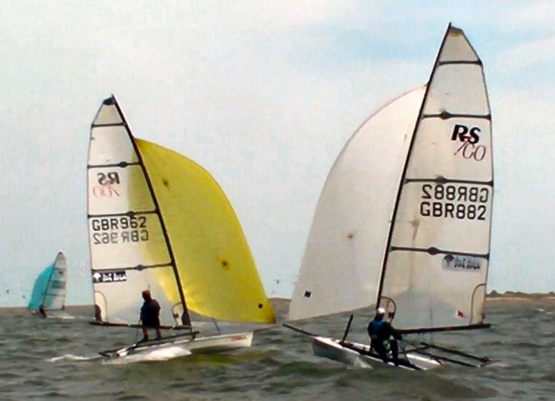 Racing during the RS700 event at Hunstanton photo copyright Andy Holland taken at Hunstanton Sailing Club and featuring the RS700 class