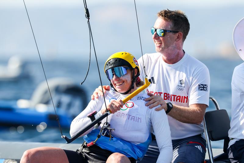 Ellie Aldridge with Stevie Morrison photo copyright World Sailing / Lloyd Images taken at RYA Dinghy Show and featuring the  class