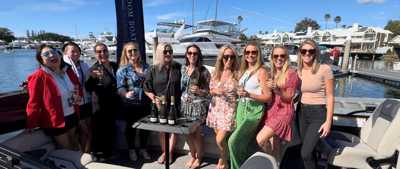 Freedom Boat Club female members at the Sanctuary Cove International Boat Show - photo © John Curnow