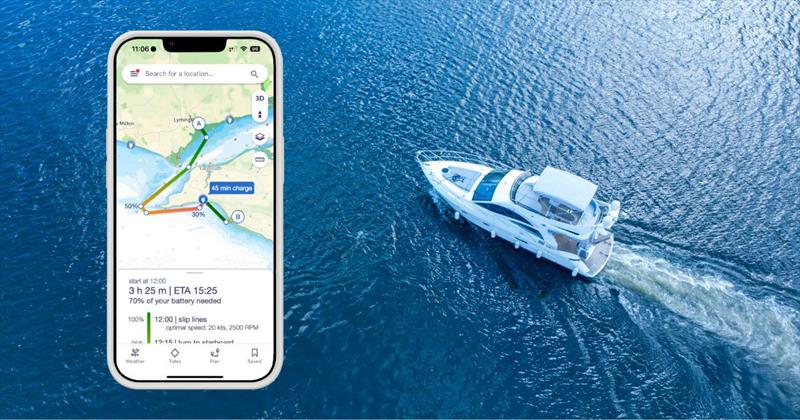 Electric boating routing - photo © savvy navvy